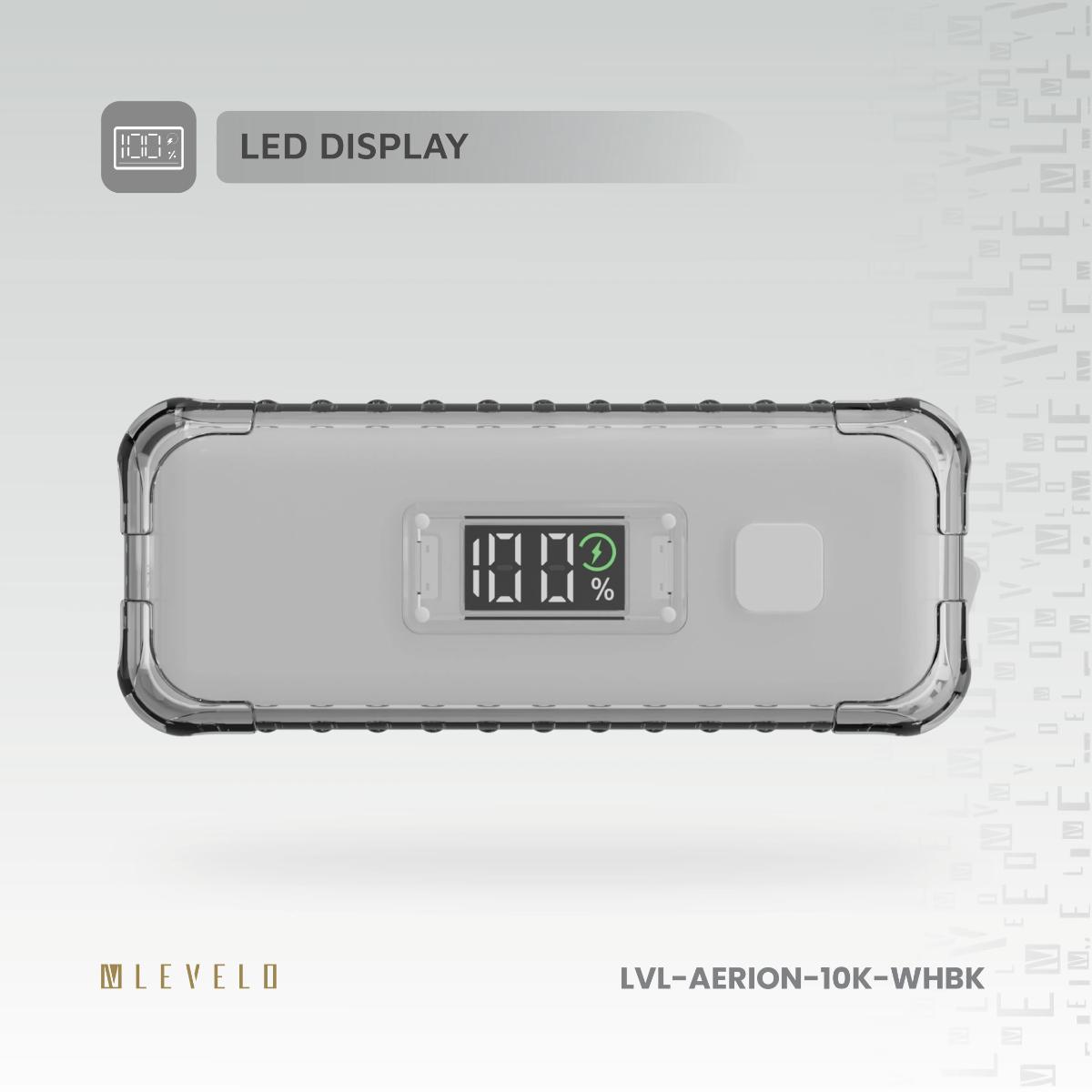 Levelo Portable 10000mAh Power Bank Aerion