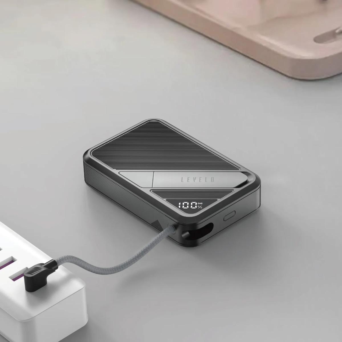 Levelo AirLink 10000mAh Qi2 MagSafe Power Bank