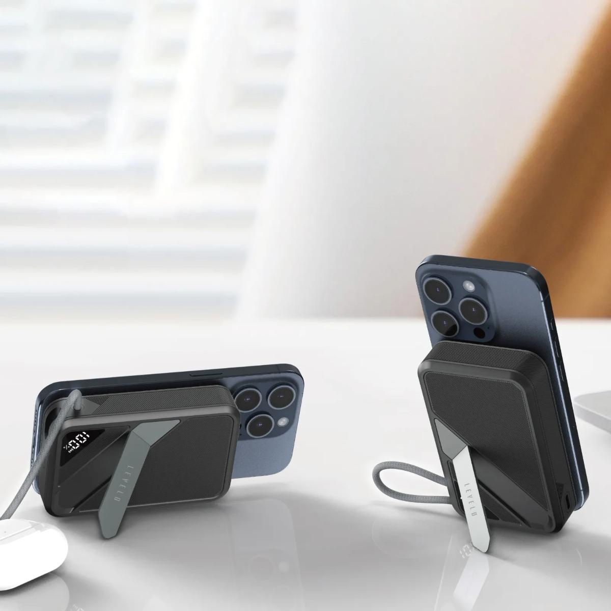 Levelo AirLink 10000mAh Qi2 MagSafe Power Bank
