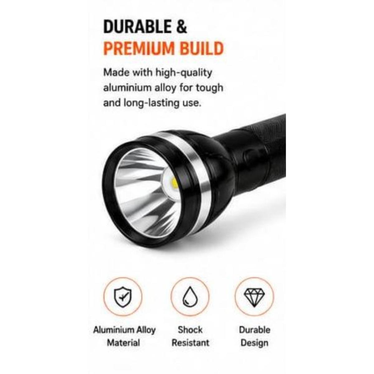 Rechargeable LED Flashlight 4 Pack