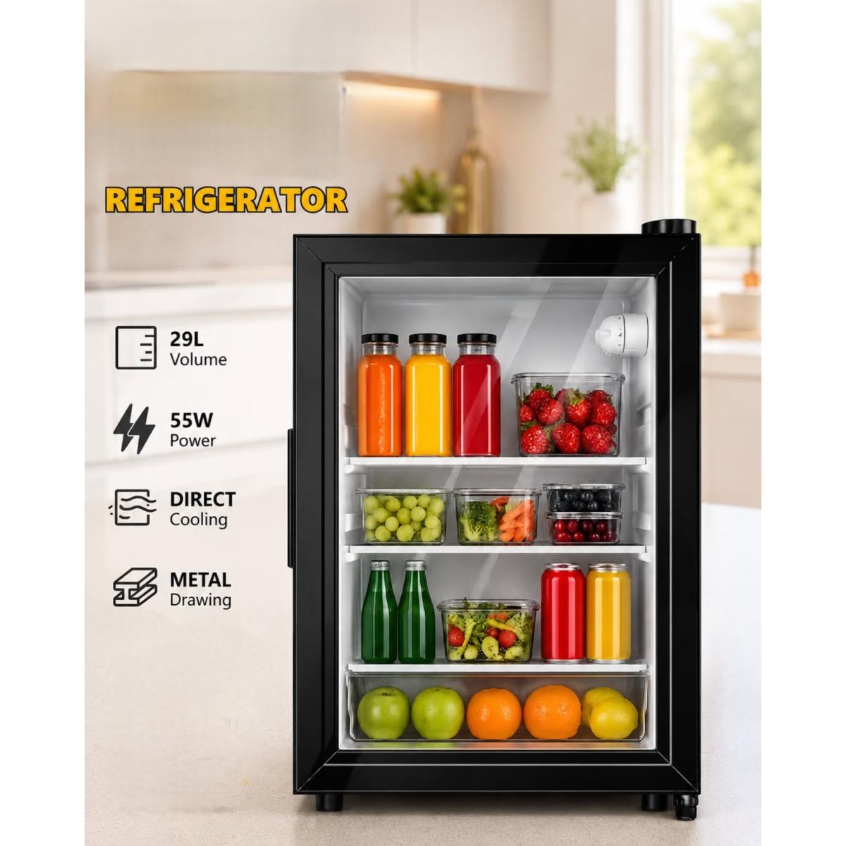 29L Mini Refrigerator with Direct Cooling
