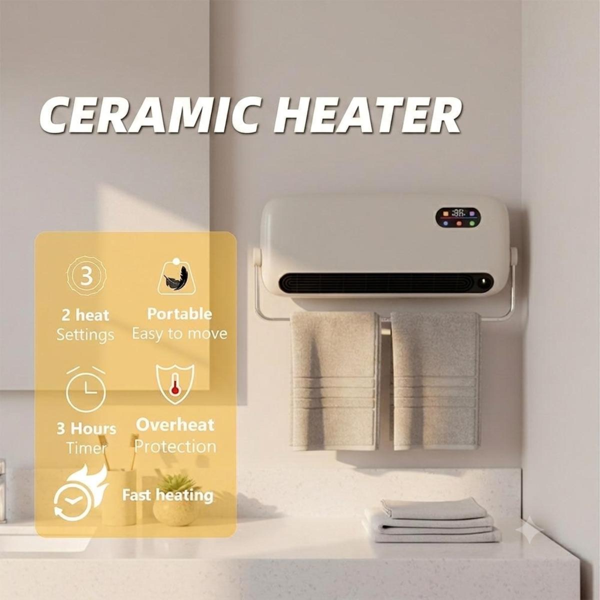 Ceramic Wall Mounted Space Heater