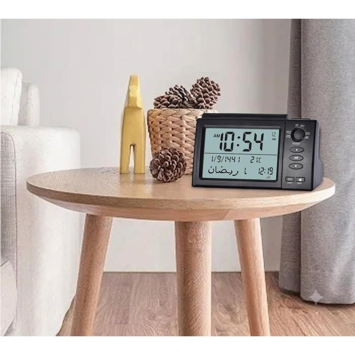 Digital Azan Prayer Clock with Worldwide Prayer Times