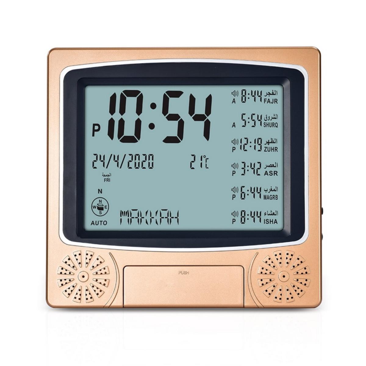Digital Azan Prayer Clock with Worldwide Prayer Times