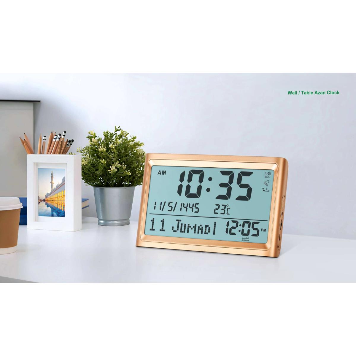 Digital Islamic Azan Clock with Worldwide Prayer Times