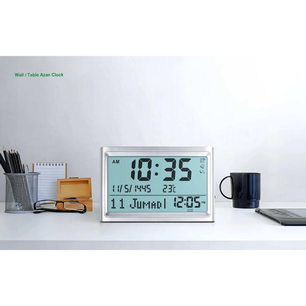 Digital Islamic Azan Clock with Worldwide Prayer Times