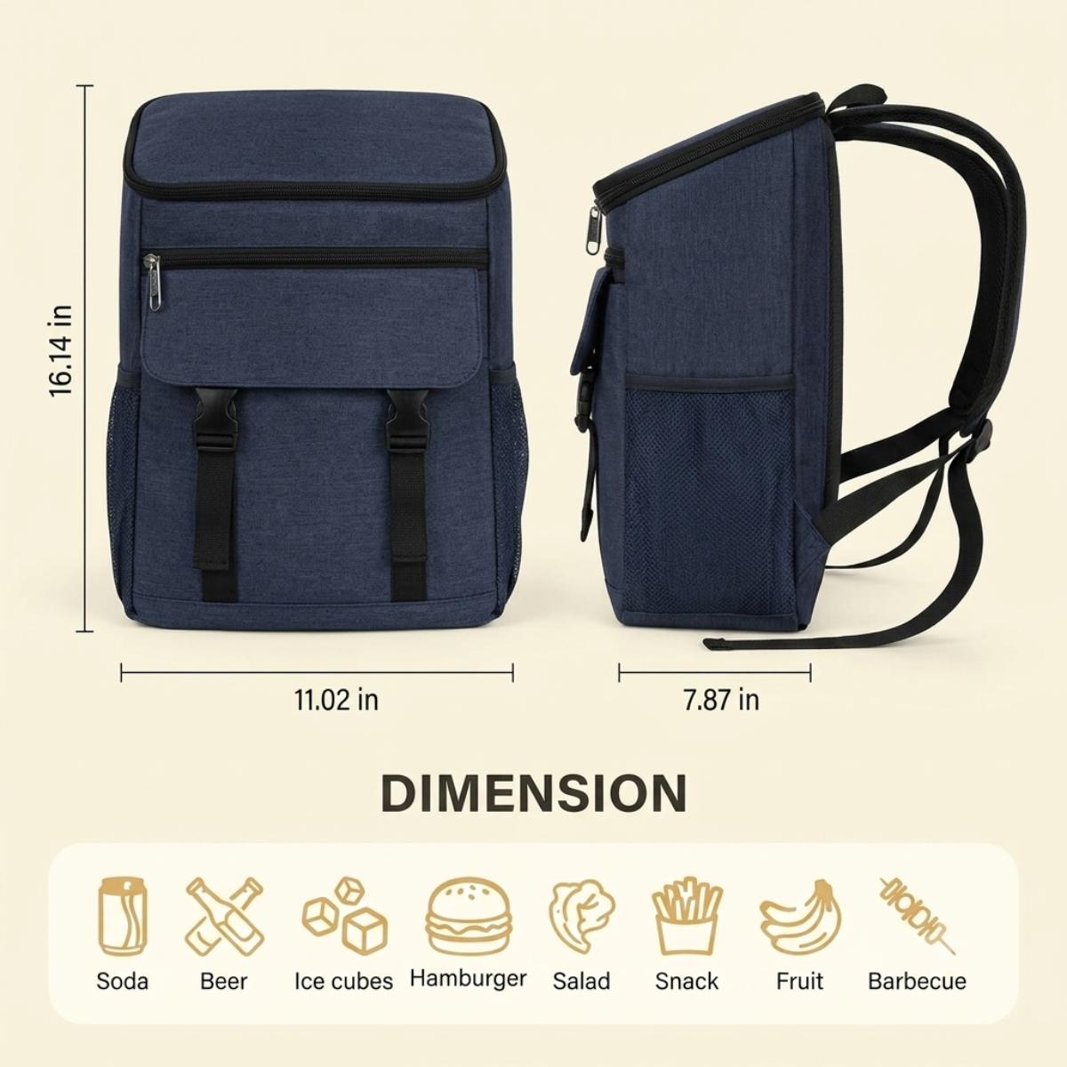 Insulated Lunch Cooler Backpack