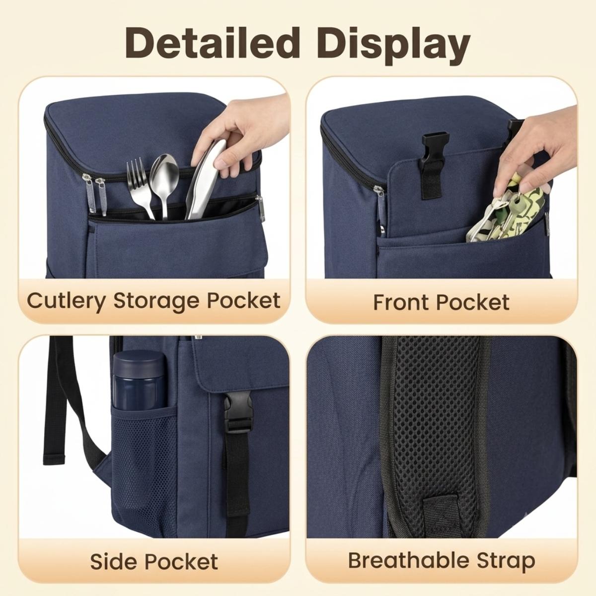 Insulated Lunch Cooler Backpack