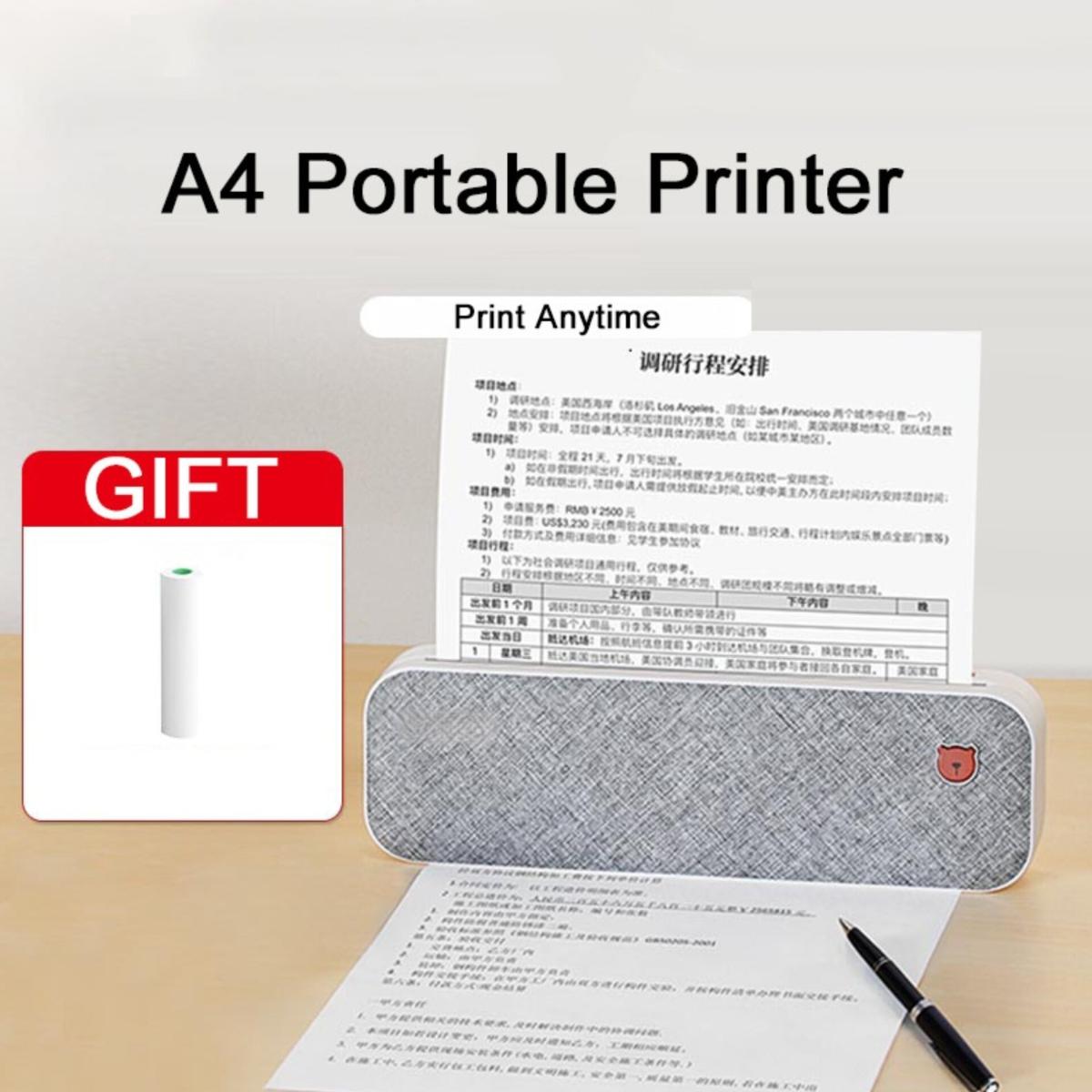 Portable Mini A4 Thermal Printer