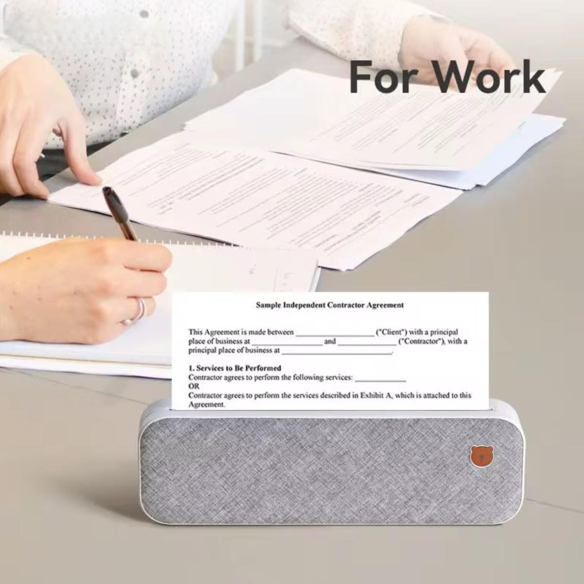 Portable Mini A4 Thermal Printer