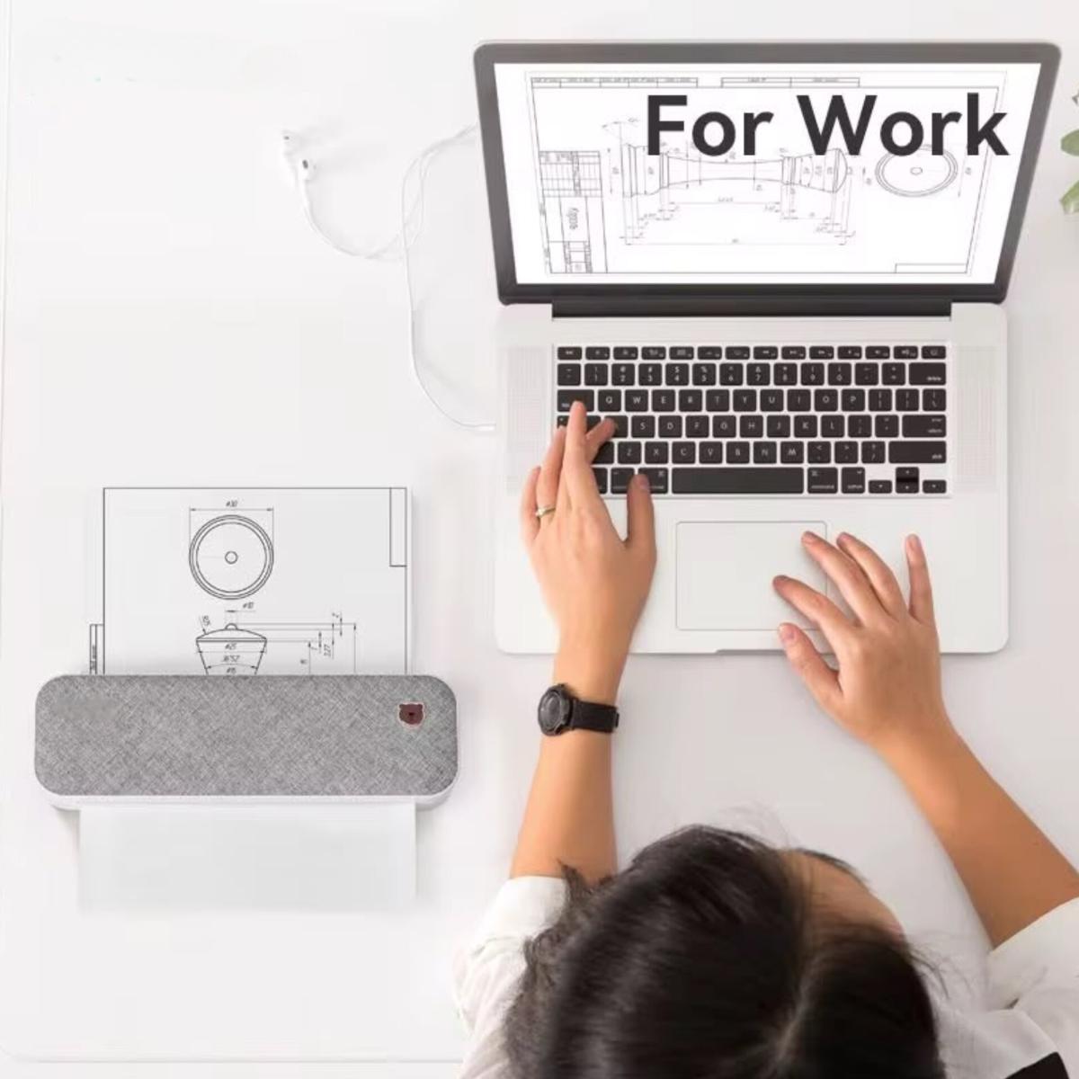 Portable Mini A4 Thermal Printer