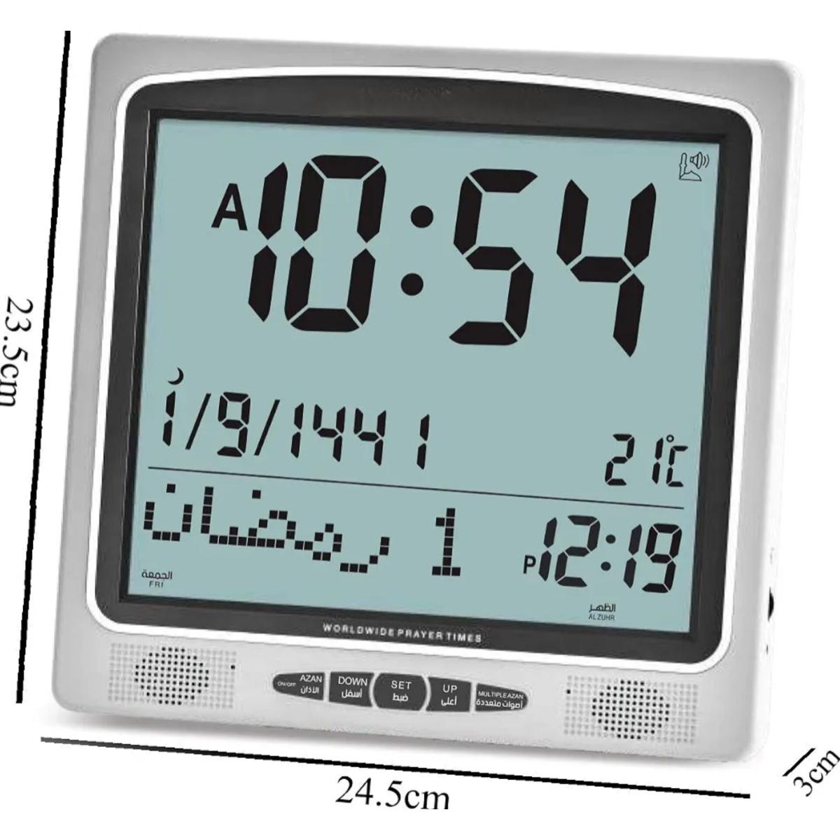 Digital Azan Prayer Clock with LCD
