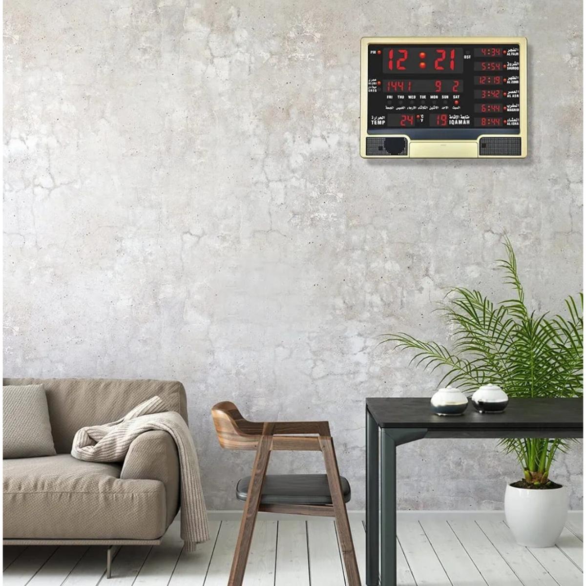 Digital Azan Prayer Clock with LED Display