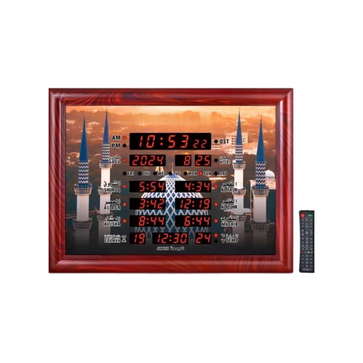 Digital Wall Azan Prayer Clock with LED Display
