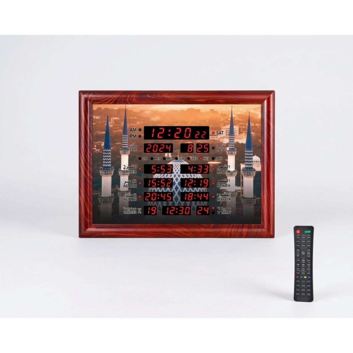 Digital Wall Azan Prayer Clock with LED Display