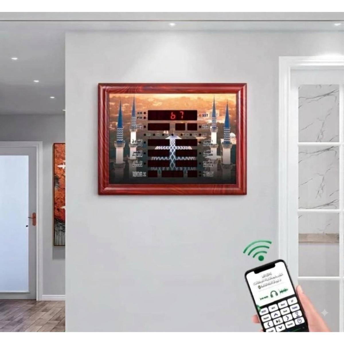Digital Wall Azan Prayer Clock with LED Display