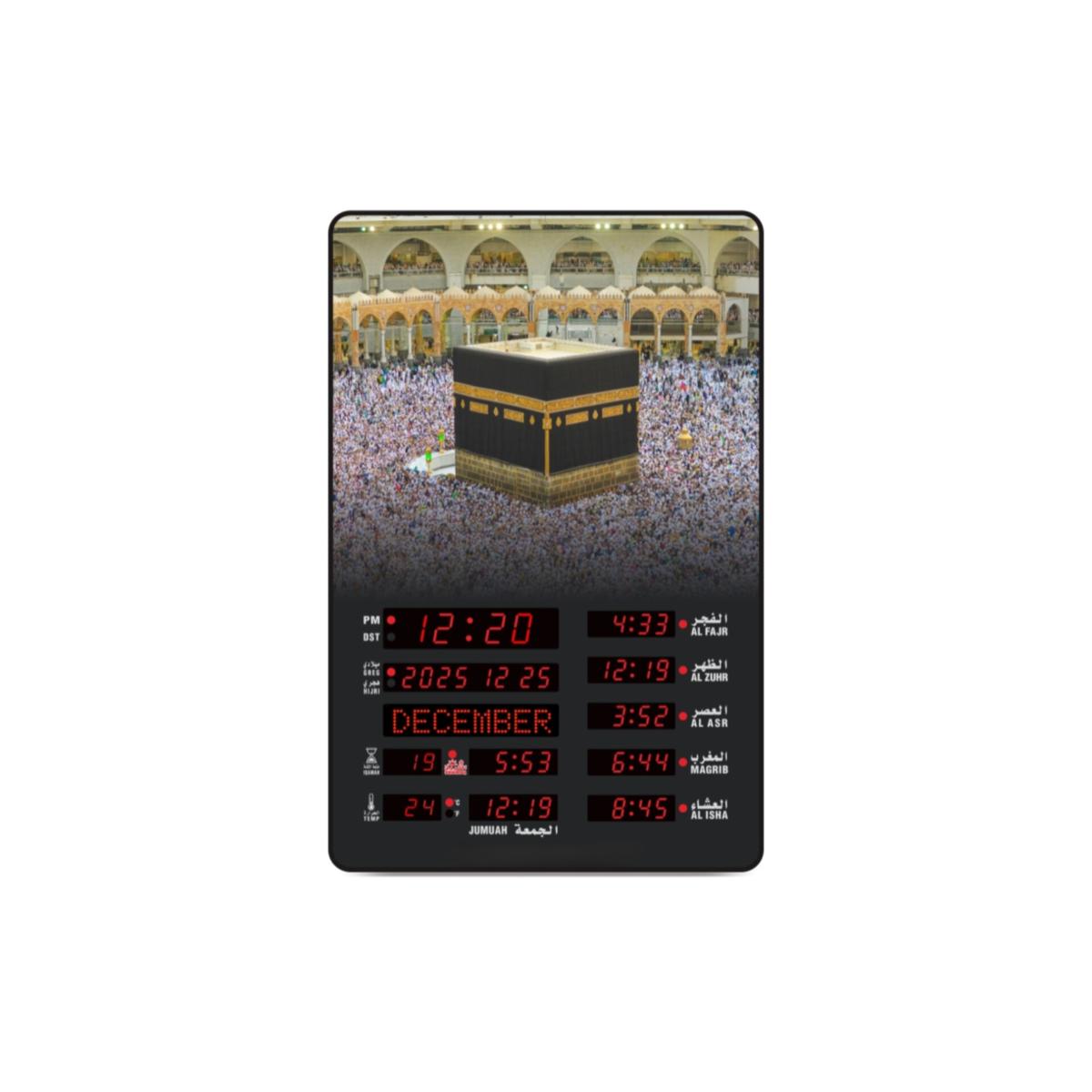 Digital Islamic Azan Prayer Clock with LED Display