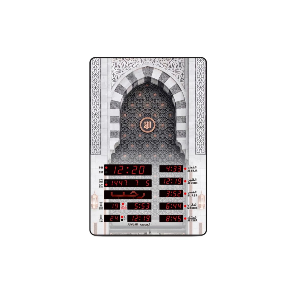 Digital Islamic Azan Prayer Clock with LED Display