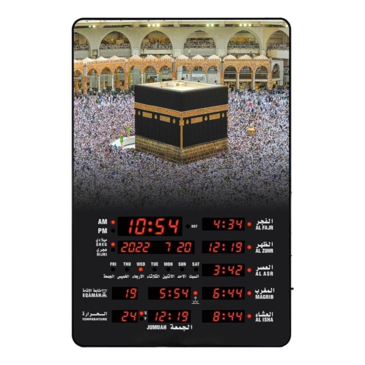 Digital Islamic Azan Prayer Clock with LED Display