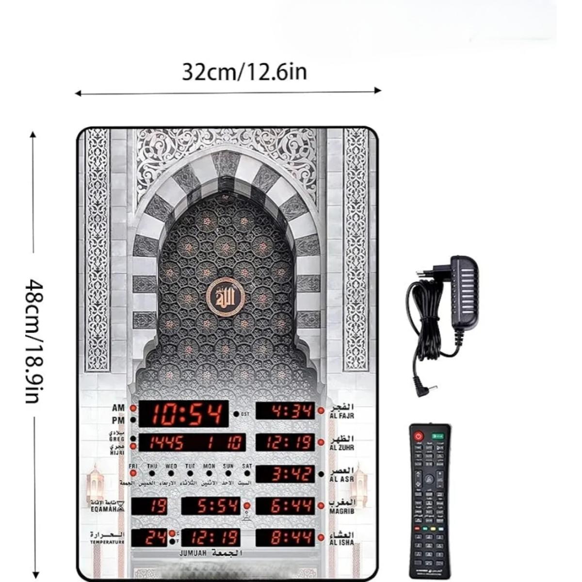 Digital Islamic Azan Prayer Clock with LED Display