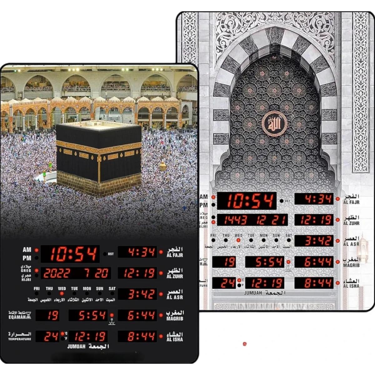 Digital Islamic Azan Prayer Clock with LED Display