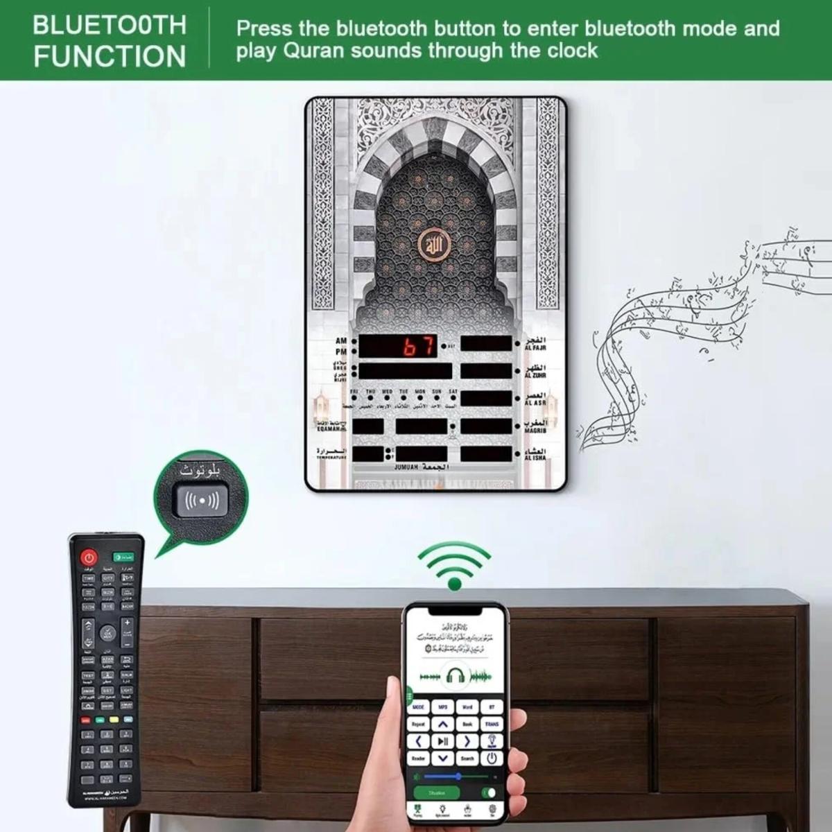 Digital Islamic Azan Prayer Clock with LED Display