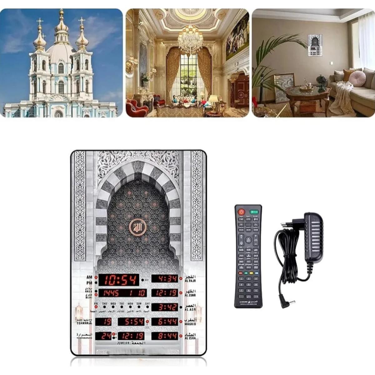 Digital Islamic Azan Prayer Clock with LED Display