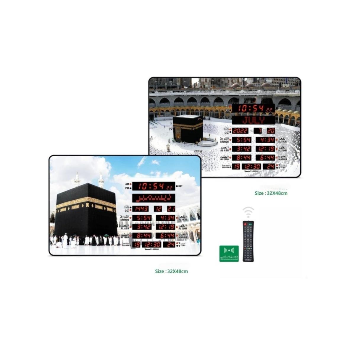 Digital Azan Prayer Clock with LED Display