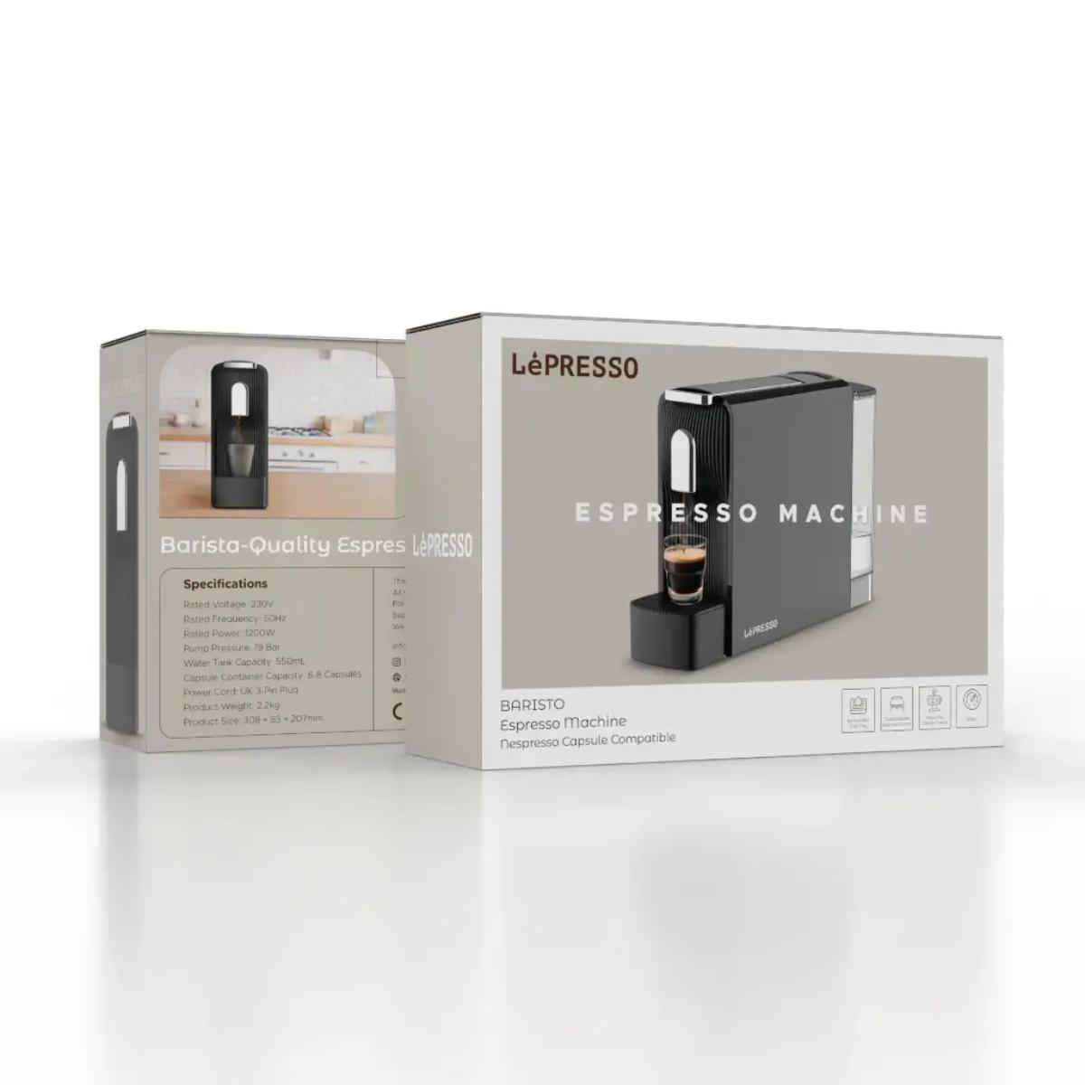 LePresso Baristo Espresso Machine – Nespresso Compatible
