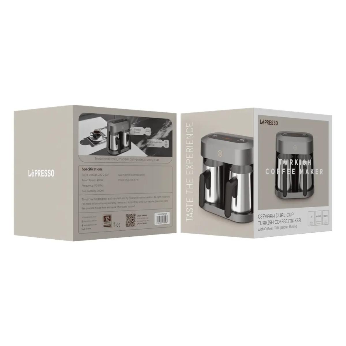 LePresso Cezvara Dual-Cup Turkish Coffee Maker