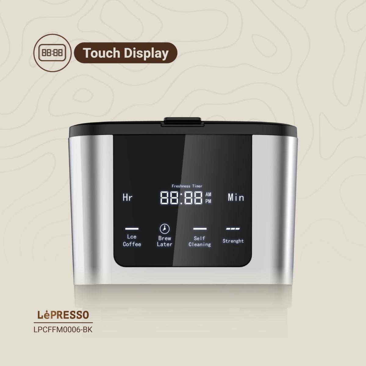 LePresso Rich Brew Coffee Machine with Touch Display