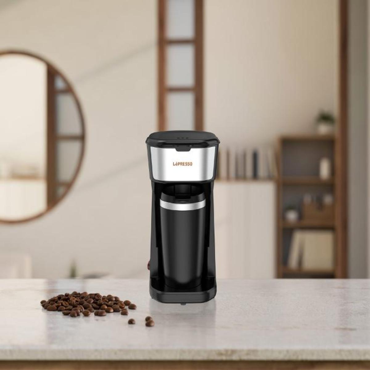 LePresso Instant Coffee Brewer with 400ML Travel Mug