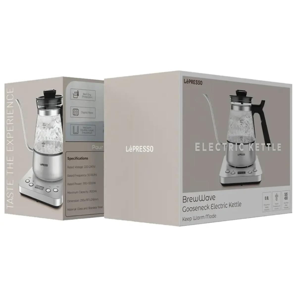 Lepresso BrewWave Gooseneck Electric Kettle