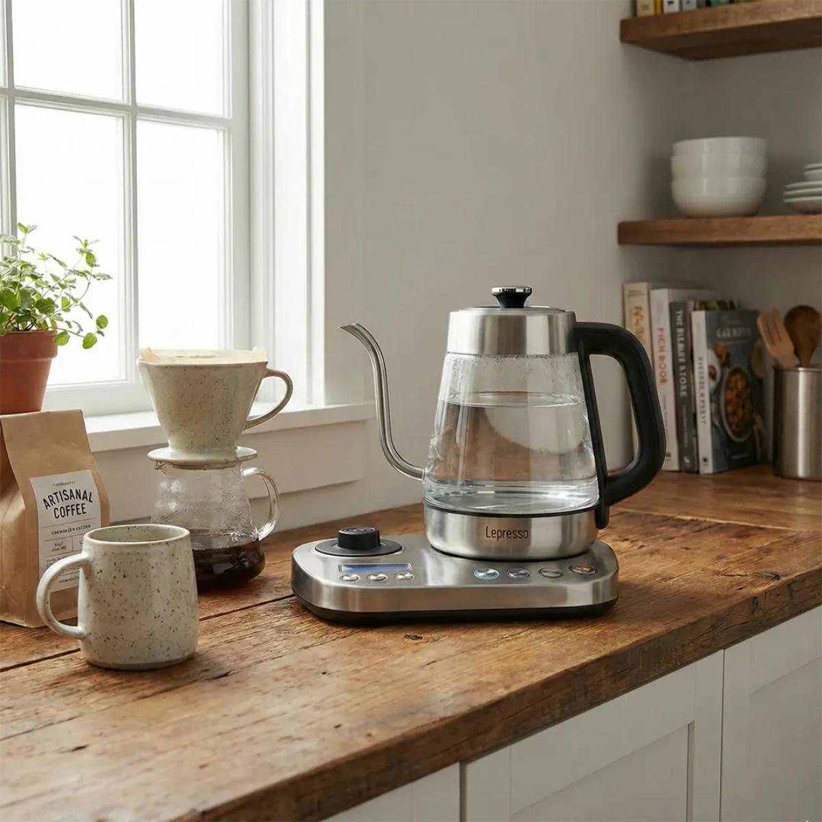 Lepresso BrewWave Gooseneck Electric Kettle