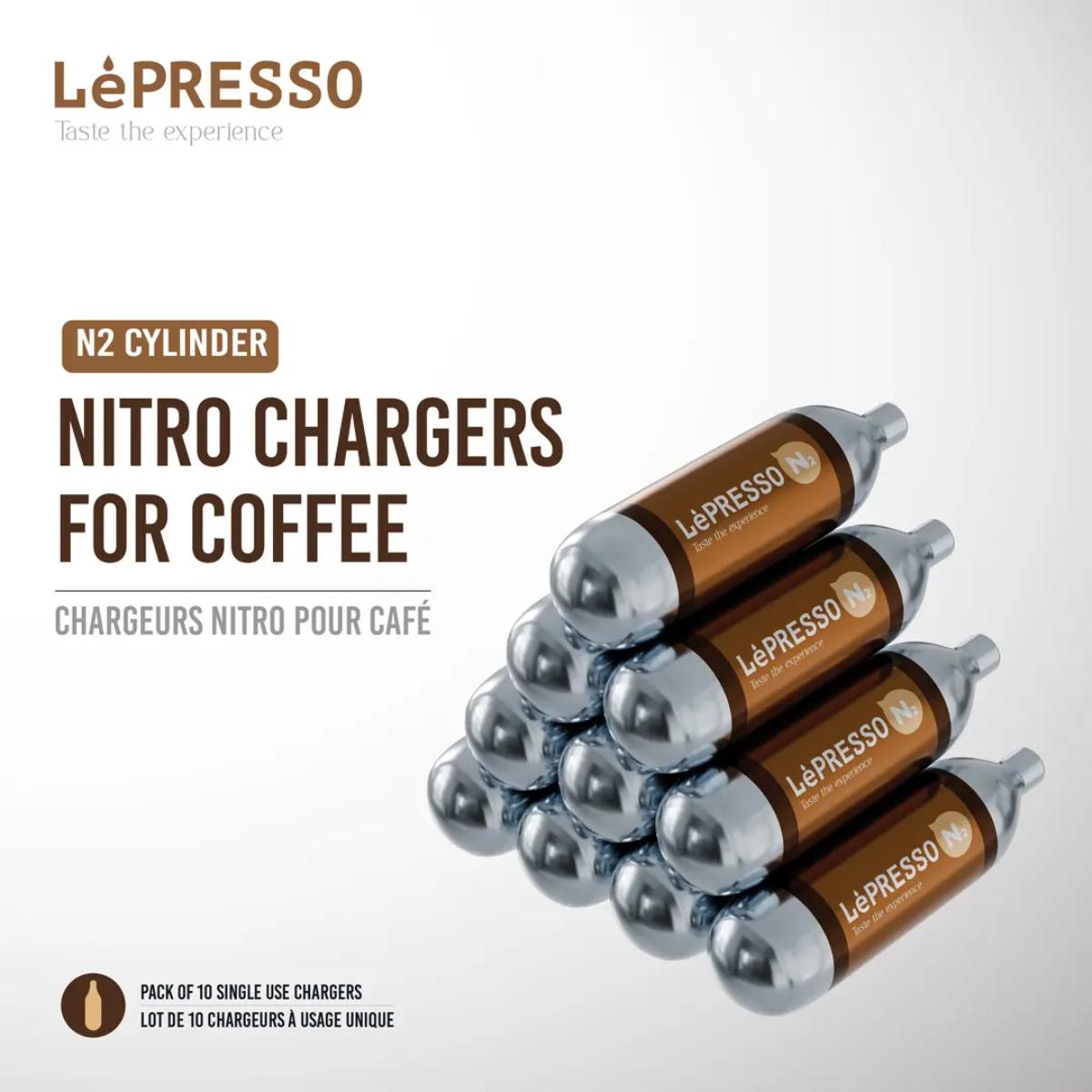 LePresso N2 Nitro Chargers for Coffee