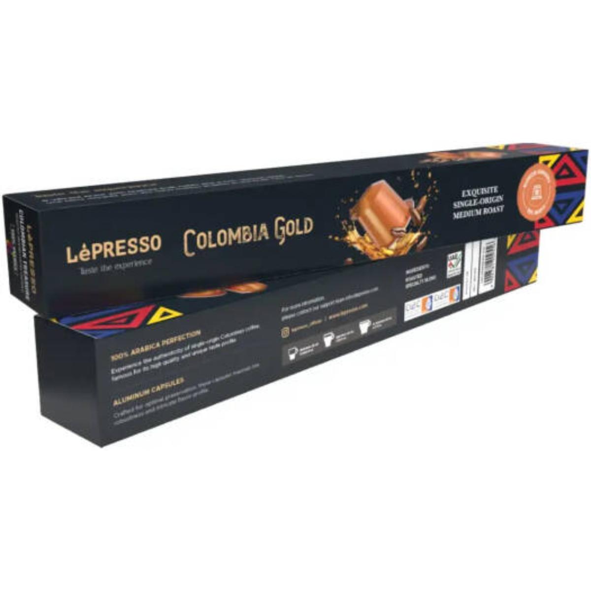 LePresso Brazil Gold Aluminum Coffee Capsules