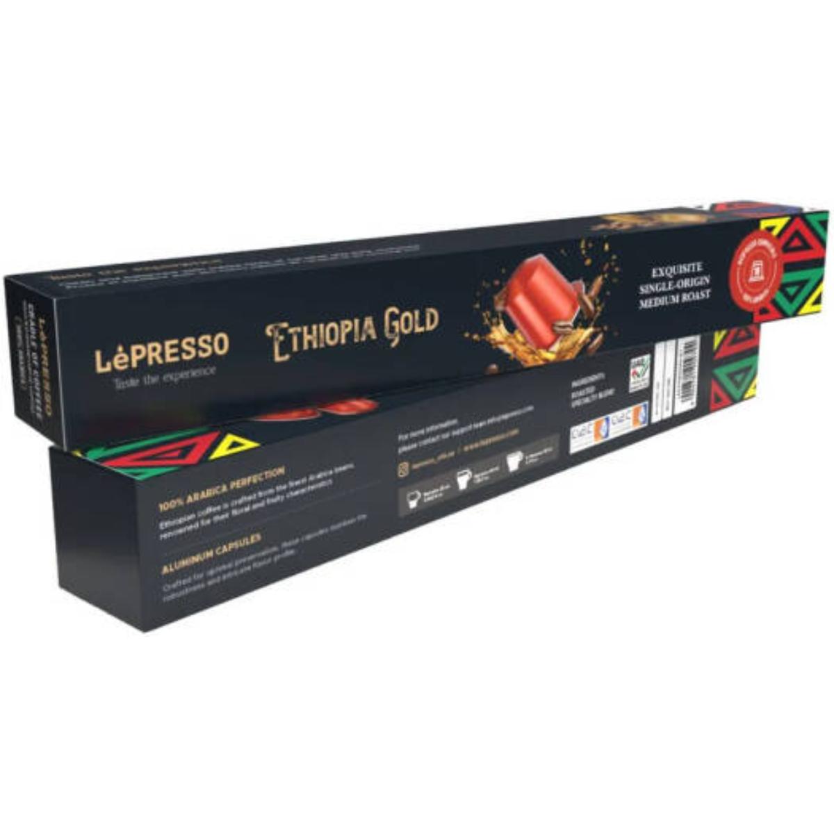 LePresso Brazil Gold Aluminum Coffee Capsules