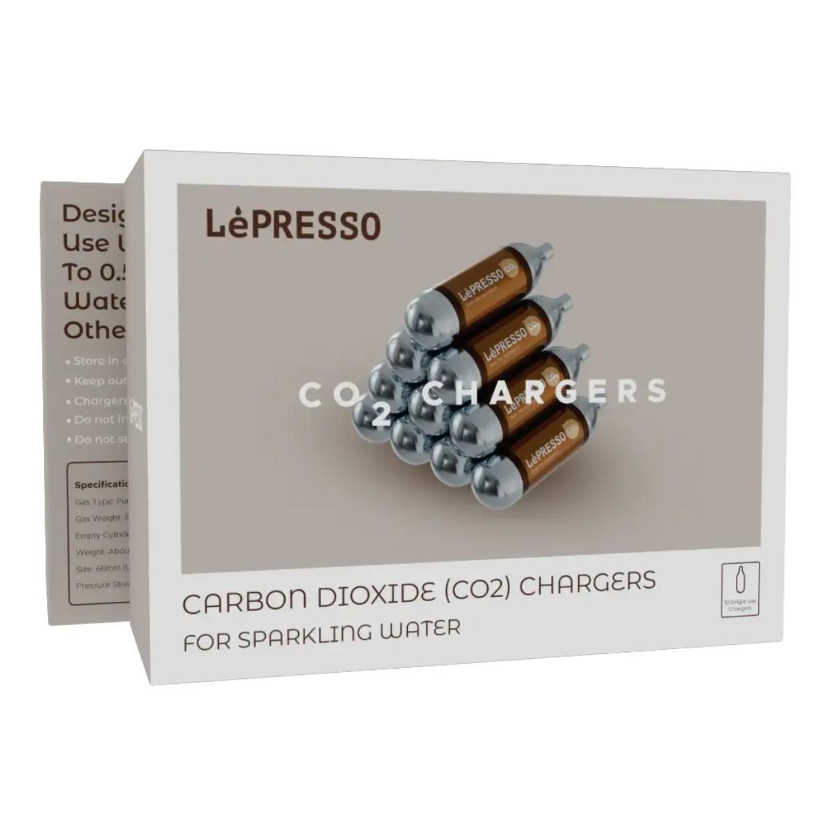 LePresso CO2 Chargers for Sparkling Water