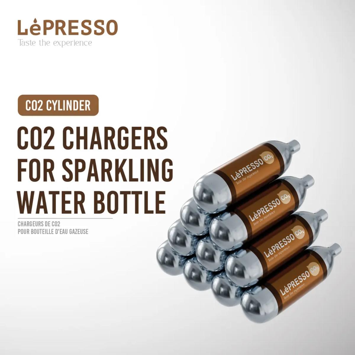 LePresso CO2 Chargers for Sparkling Water