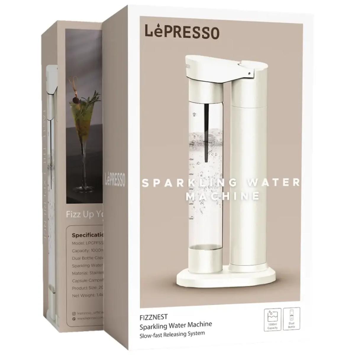 LePresso Fizznest Sparkling Water Machine