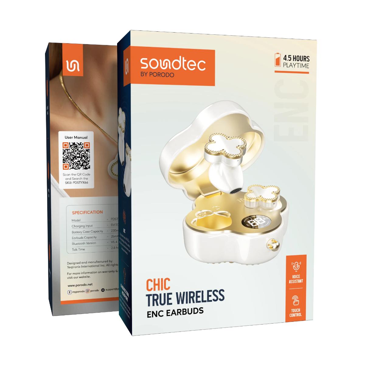 Porodo Soundtec Chic True Wireless Enc Earbuds