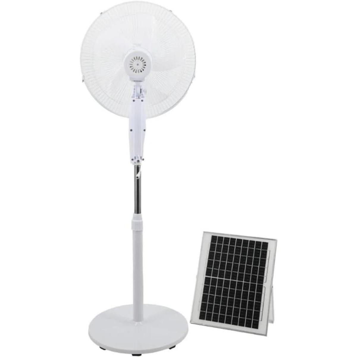 Solar Powered Standing Fan with Panel