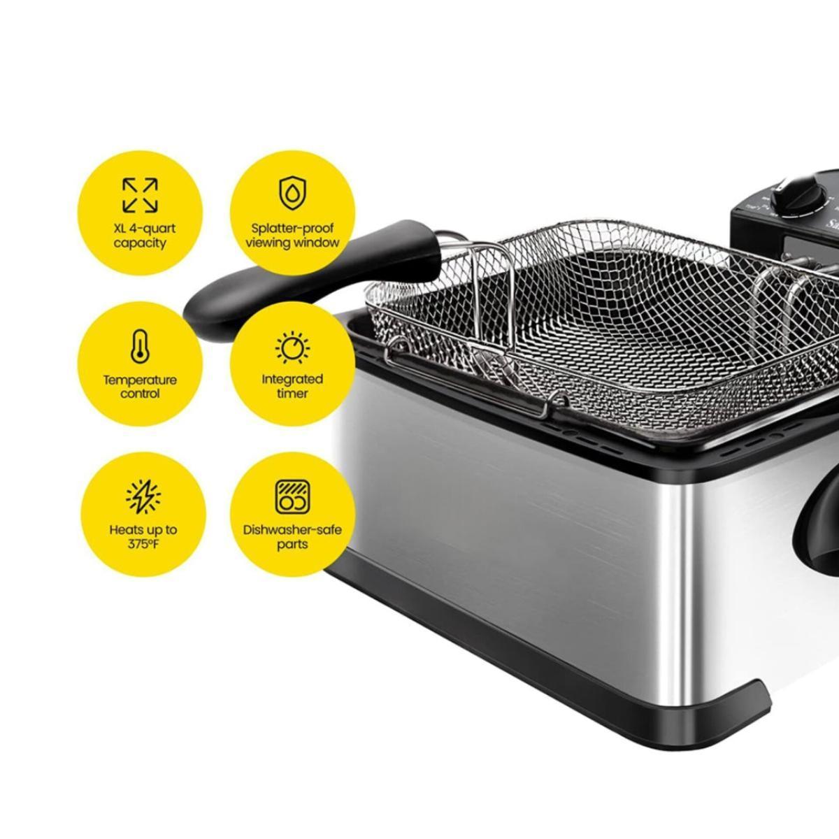 4.0L Stainless Steel Professional Deep Fryer