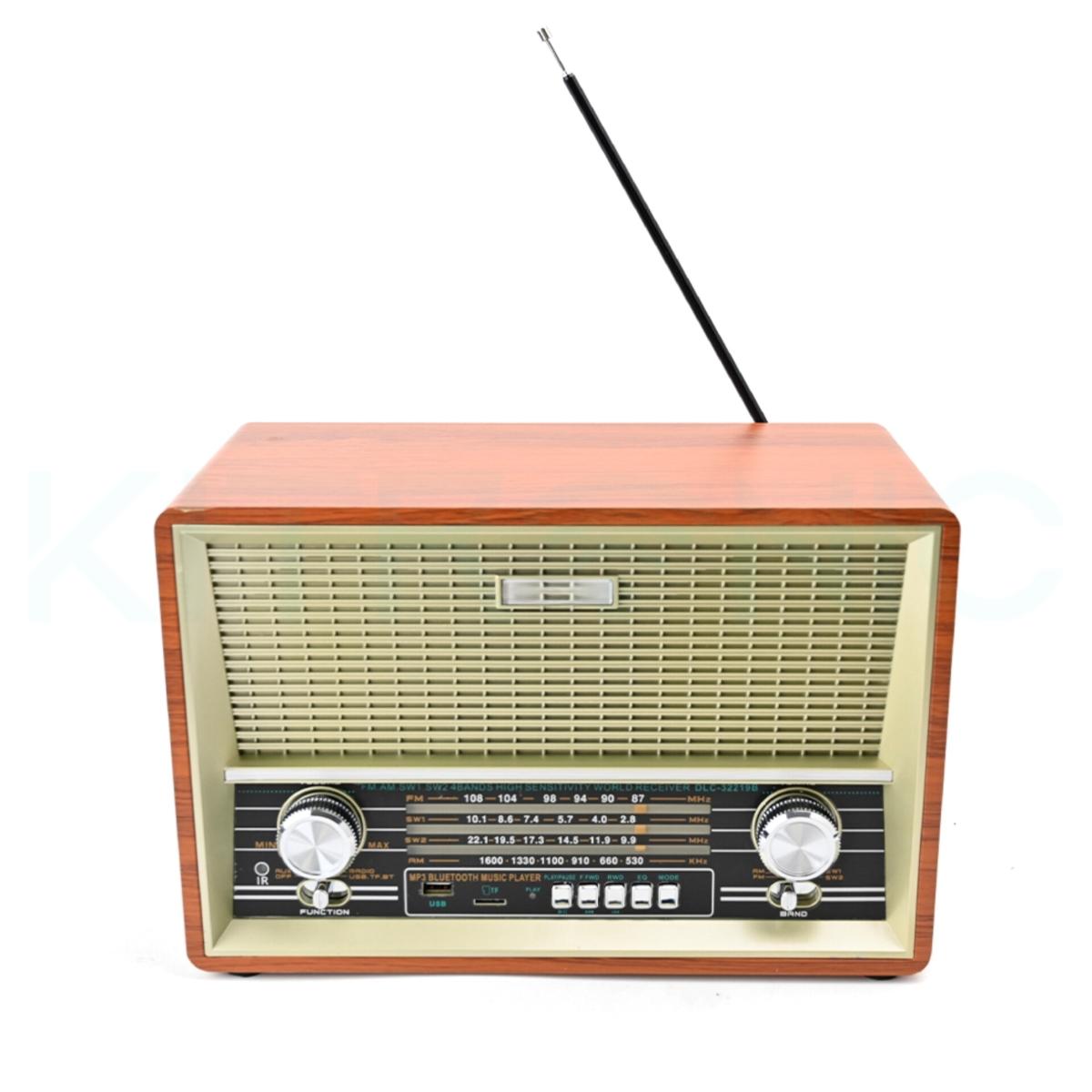 Vintage Bluetooth Radio with FM/AM/SW