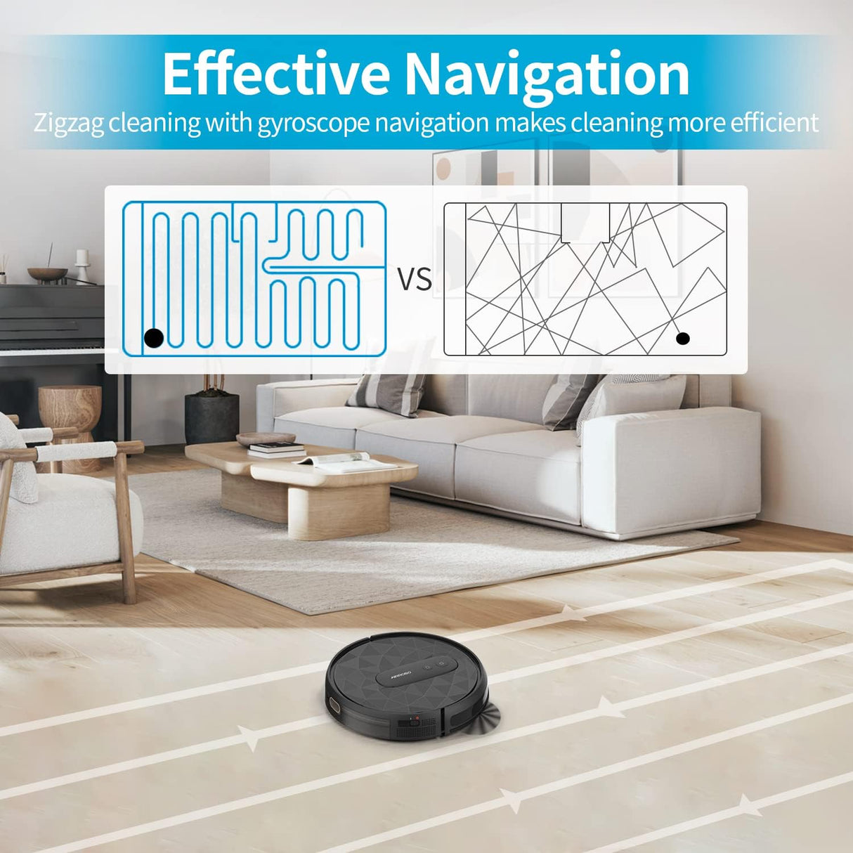 P20 Robot Vacuum Cleaner with 2800Pa Suction Power by AIRROBO