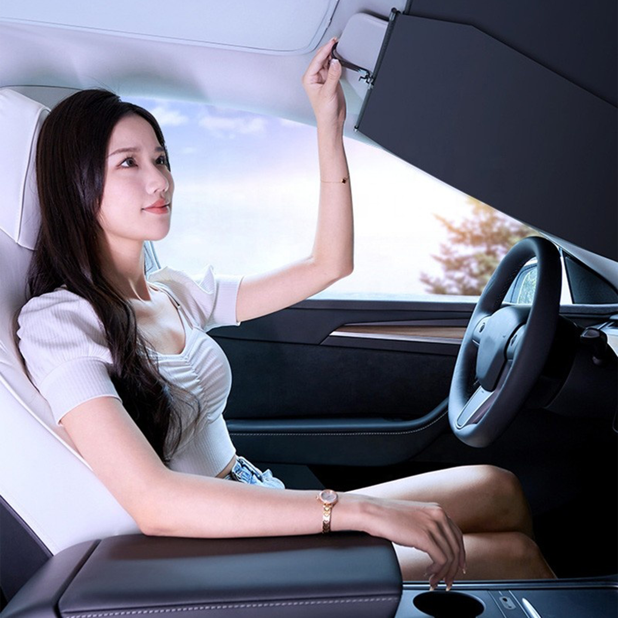 Automatic Retractable Car Sunshade
