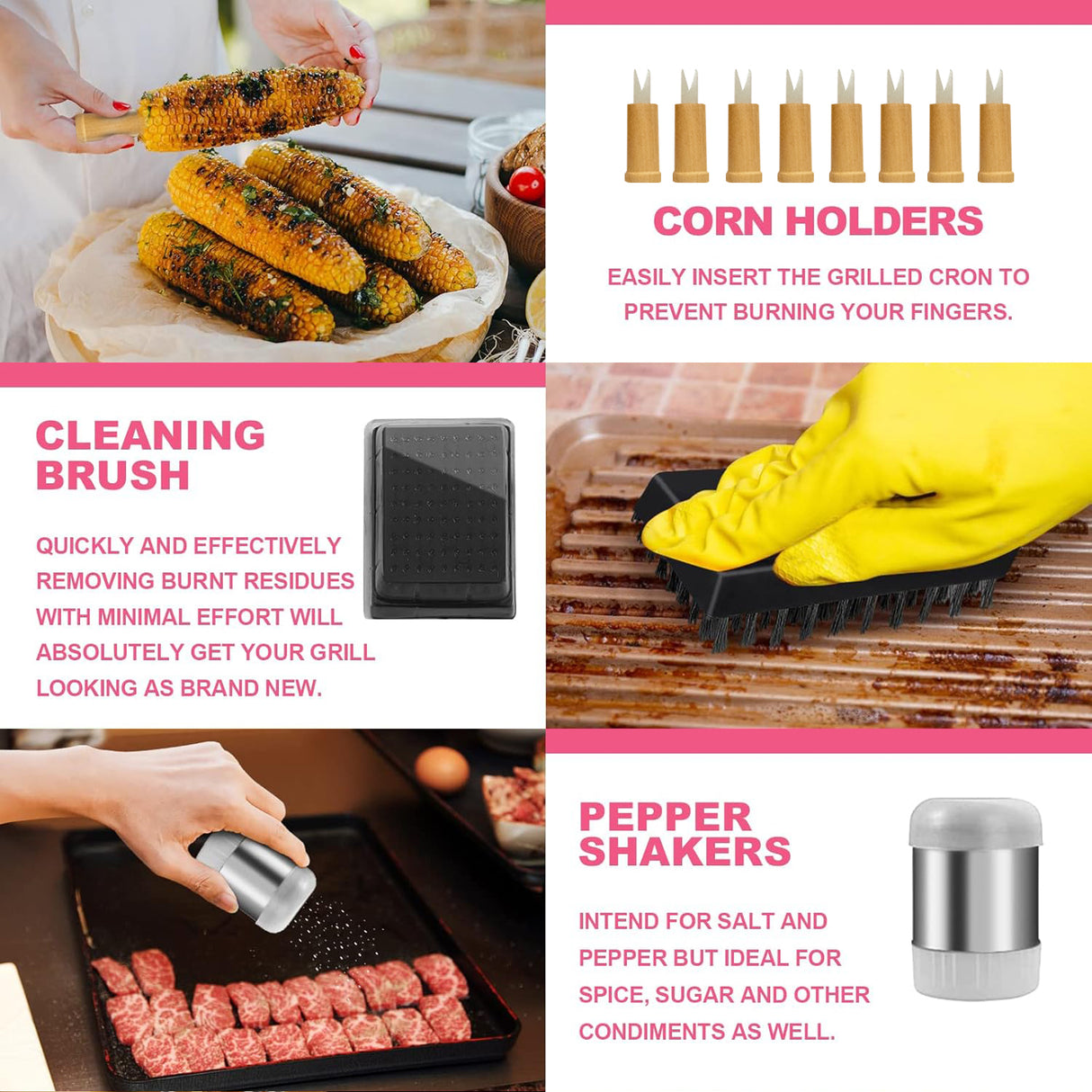 BBQ Stainless Steel Grilling Tools Set 24 in 1