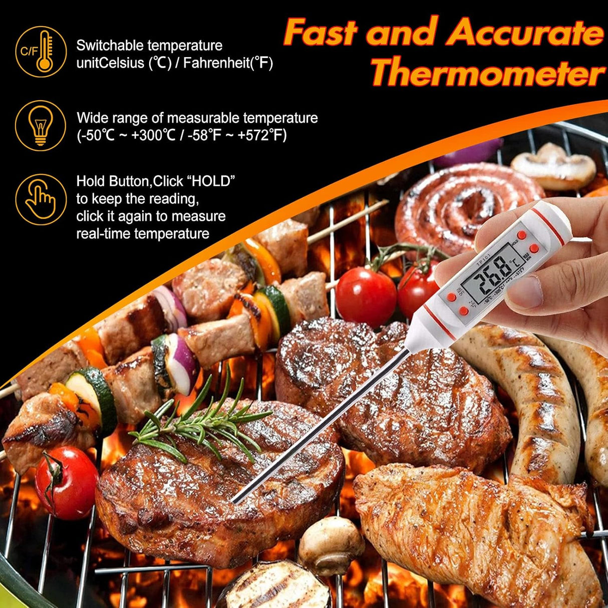 BBQ Stainless Steel Grilling Tools Set 24 in 1