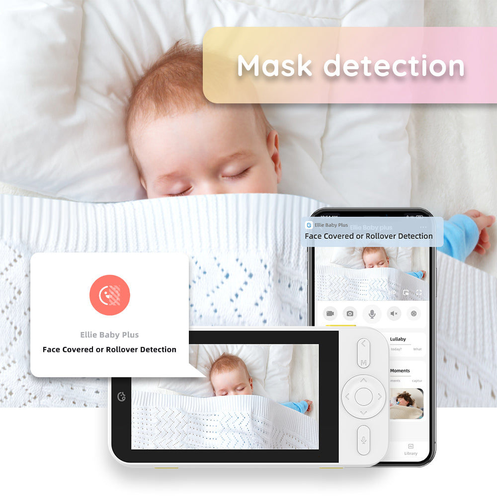 Baby Plus Ai Smart  Baby Monitor Camera with Non-WiFi 5" LCD Screen by Ellie