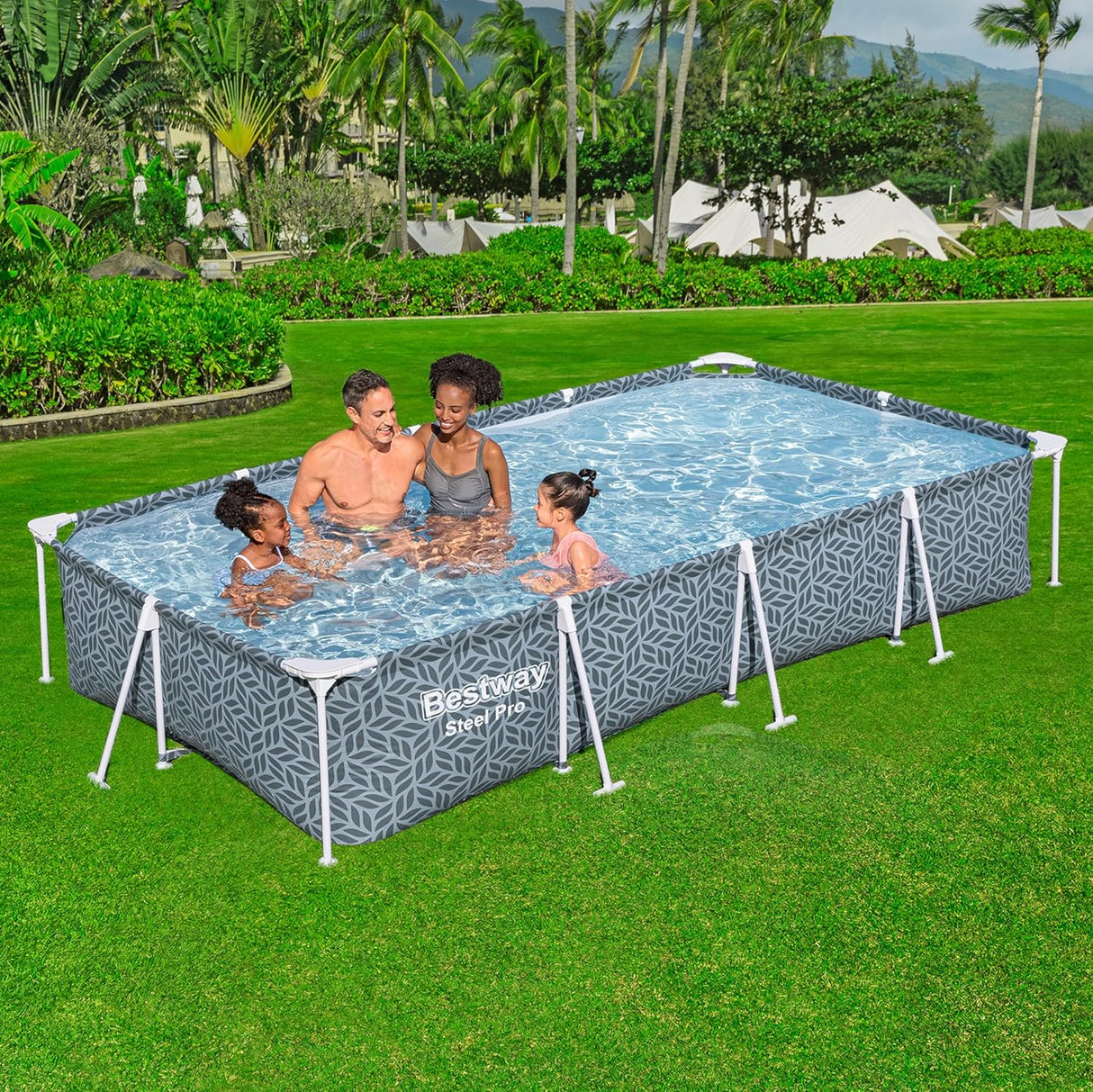 Bestway Steel Pro Rectangular Pool – 3.66m x 2.01m x 66cm